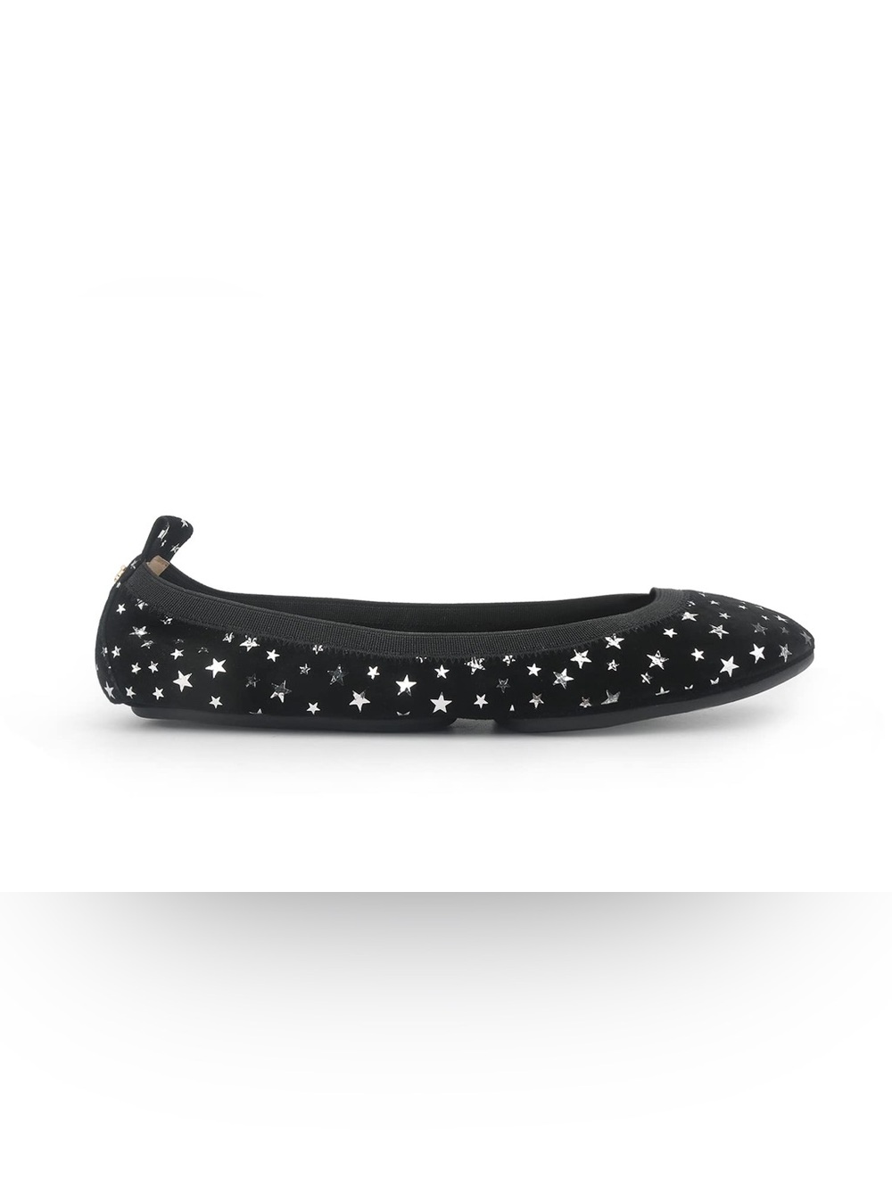 YOSI SAMRA Women's Black Star-Print Ballet Flat